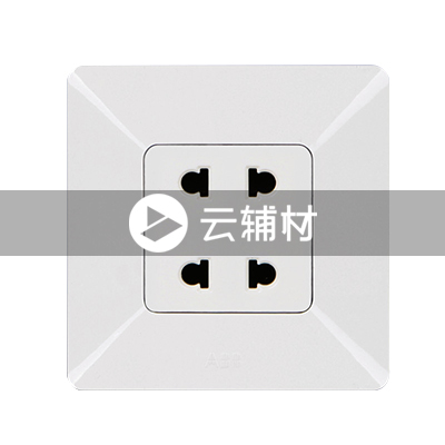 AP21244-WW 二位二极扁圆两用插座 10A