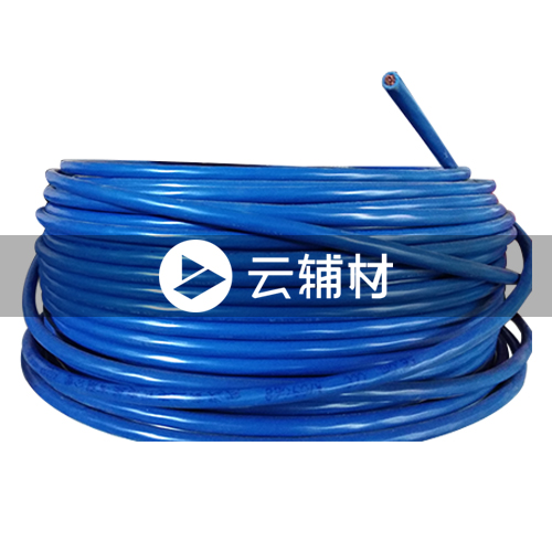 武汉二厂BVR10^铜塑软单芯电缆 蓝 100米