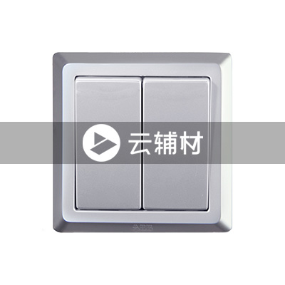 AE102-S 二位单控开关 （银色）10AX