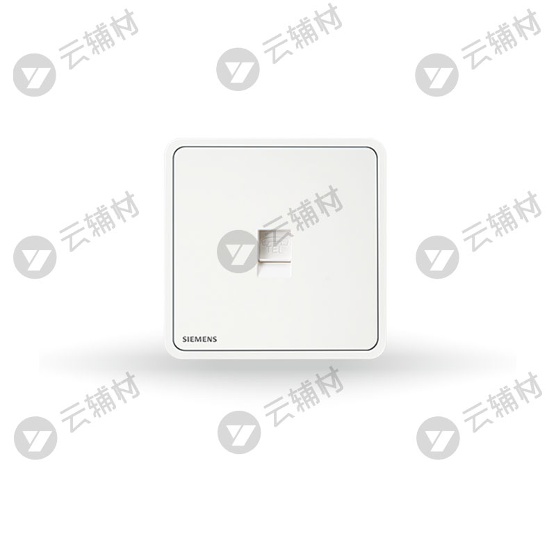 西门子睿绎辰曦白一位电话插座