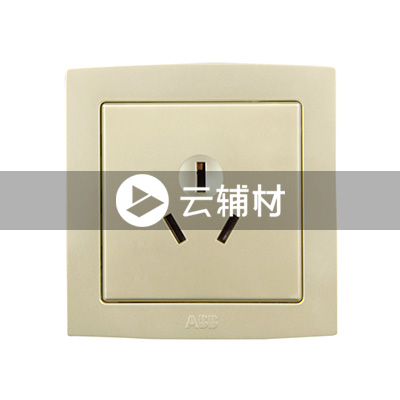 AL206-PG 一位三极插座 16A（珍珠金）